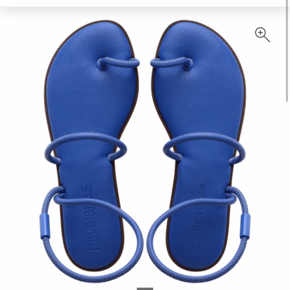 Women's Blue Sandals - Havaianas Una Pitanga